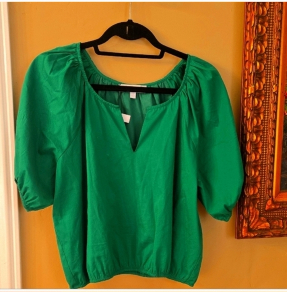 Green Women's Top Size M